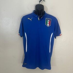 Puma FIGC Italian Soccer Jersey XXL runs small Gently worn AUTHENTIC Puma